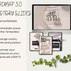 Roadmap 3 Story Slide With PLR | Instagram Story | DFY Digital Product | Canva IG Story Slides | Master Resell Rights + Private Label Rights