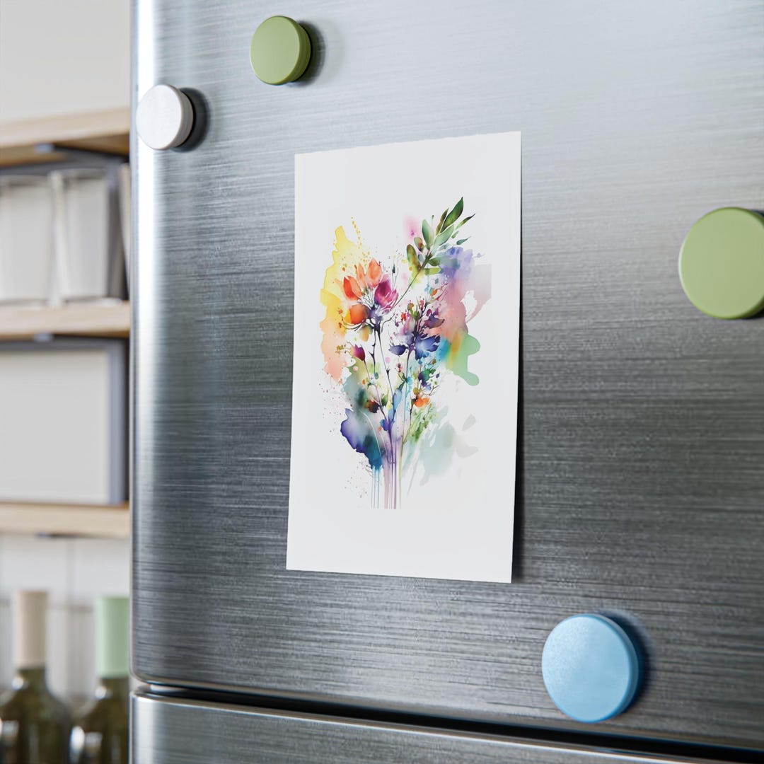Sticky Note Watercolor Watercolor Floral Sticky Notes | Artistic Bloom Post-it Pad - Etsy