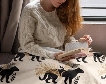 Plush Blanket, Gift for her, Blanket, Holiday, Blankets and Throws, Warm Blanket, Bedspreads, Cozy Blankets, Throw Blankets, Cat Blanket