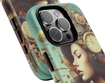 Steampunk Phone Case , Tough Phone Cover, Unique Gift for Him or Her, Geeky Phone Accessory, Perfect for steampunk lover