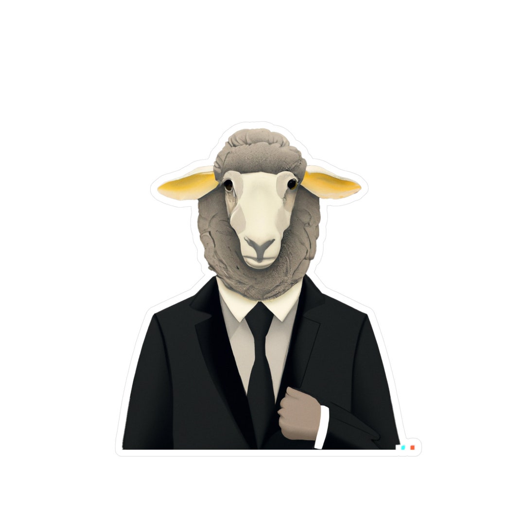 Corporate Sheep Sticker Decal - Etsy