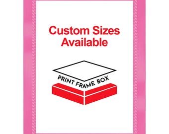 Hand Painted Pink Beaded Wood Picture Frame, Modern Vintage Style Frame, Handmade Custom Frame, Ready to Hang 5x7 8x10 11x14 up to 32x40