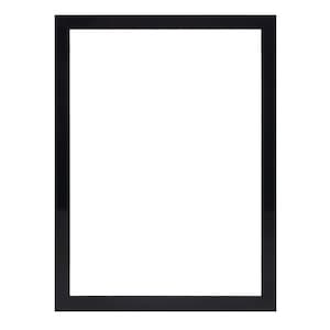 May include: A black picture frame with a simple, rectangular design. The frame is made of a sturdy material and has a smooth, matte finish.