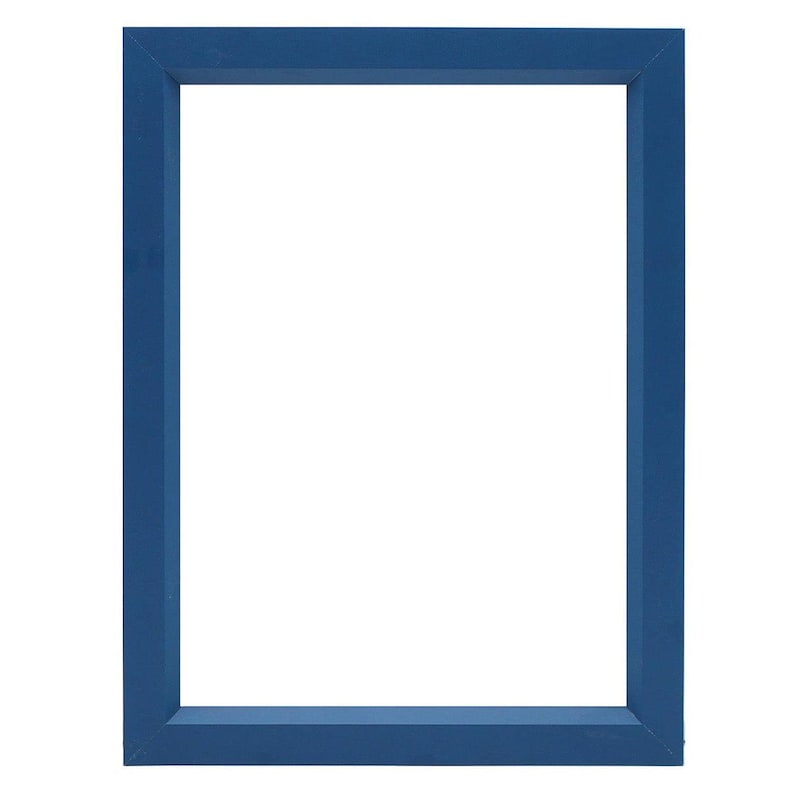 Picture Frame Design Color:blue Blue Color Wood Picture Frame, Thin Frame, Modern Simple Frame ...