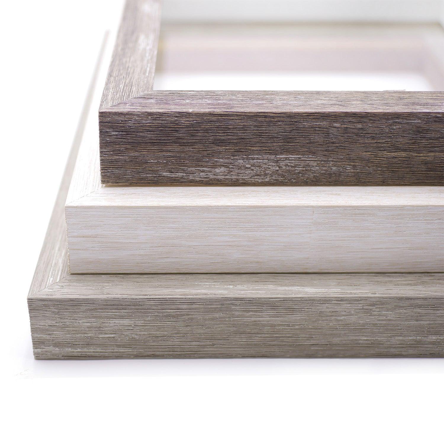 White Barn Wood Picture Frame, Rustic Distressed Frame, Handmade Custom ...