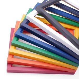 Colorful Modern Wood Picture Frame, Thin Frame, Handmade Custom Frame, Wall Decorations Wall Hangings 5x7 8x10 9x12 up to 32x40