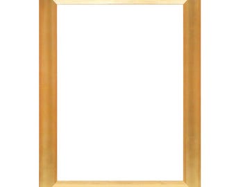 Gold Metallic Wood Picture Frame, Modern Frame, Handmade Custom Frame, Wall Decor Hangings, 5x7 8x10 11x14 up to 32x40