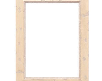 White Wash Rustic Distressed Wood Picture Frame, Handmade Custom Frame, Wall Decorations, Wall Hangings, 5x7 8x10 11x14 up to 32x40