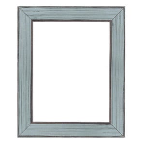 Sky Blue Light Blue Rustic Distressed Wood Picture Frame, Colorful Frame, Handmade Custom Frame, Wall Art Decor, 5x7 8x10 11x14 up to 32x40