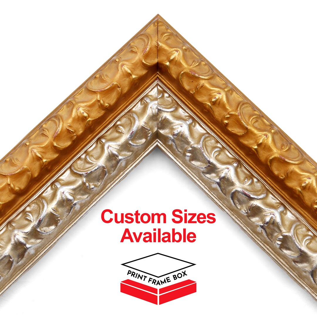 Ornate Wood Picture Frame, 1 3/8