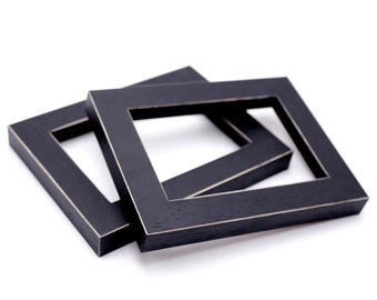 5x7 Black Wood Grain Picture Frame, Handmade Custom Frame, 1.25" Wide Black Frame, Wall Decor, Wall Hangings 5x7 8x10 11x14 3 Size Available