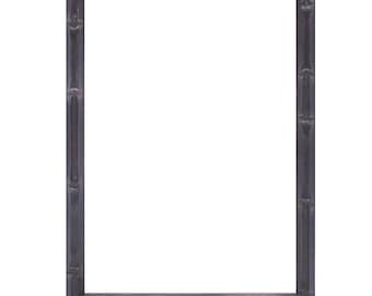 Dark Brown Bamboo Picture Frame, Tropical Bamboo Frame, Handmade Custom Frame, Wall Decor, Ready to Hang, 5x7 8x10 11x14 up to 32x40