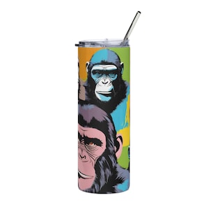Planet of the Apes Warhol Stainless steel tumbler