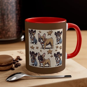 French Bulldog Western Accent Coffee Mug, 11oz
