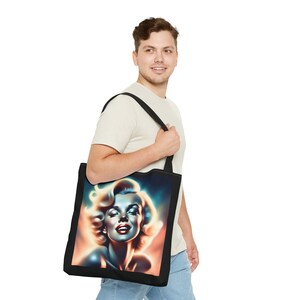 MARLYN MONROE Tote Bag Old Hollywood Vntage Aesthetc Damonds Are A