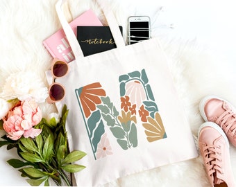 Personalized Tote, Custom Tote Bag, Canvas Tote Bag, Custom Tote Bag, Initial Tote Bag, Custom Canvas Tote, Personalized Bag, Letter Tote