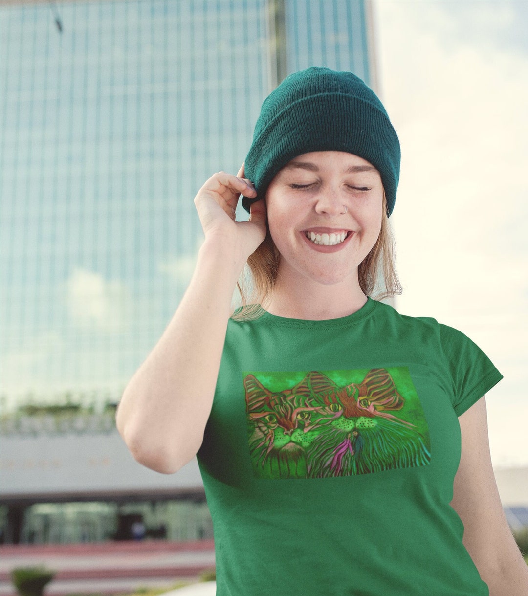 Fantasy Cat Shirt Maine Coone Cats Tee Temple Feline Burningman Shirt Cat Lovers Gift Cat Mom