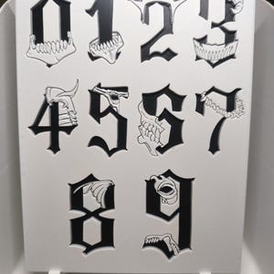Bleach Sword – Numbers 0 to 9 – Manga 3D Printing
