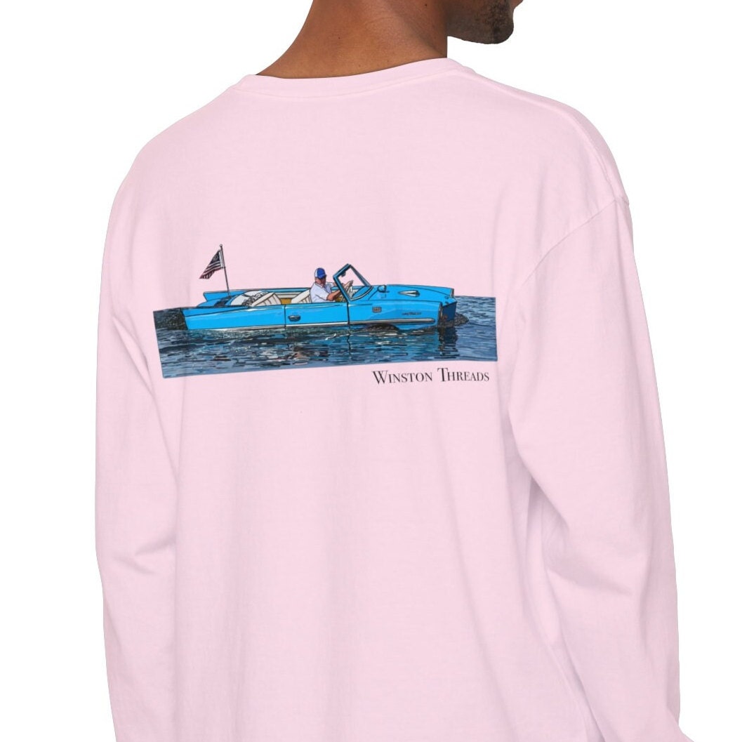 Amphicar Men's Fitted Short Sleeve Tee by Classic Boater Amphicar Men's Fitted Short Sleeve Tee by Classic Boater