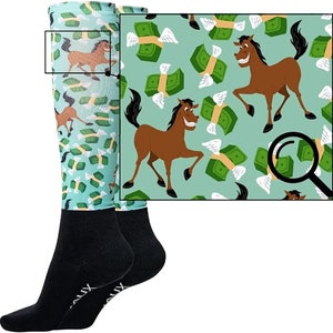 Bye Bye Money Equestrian Socks