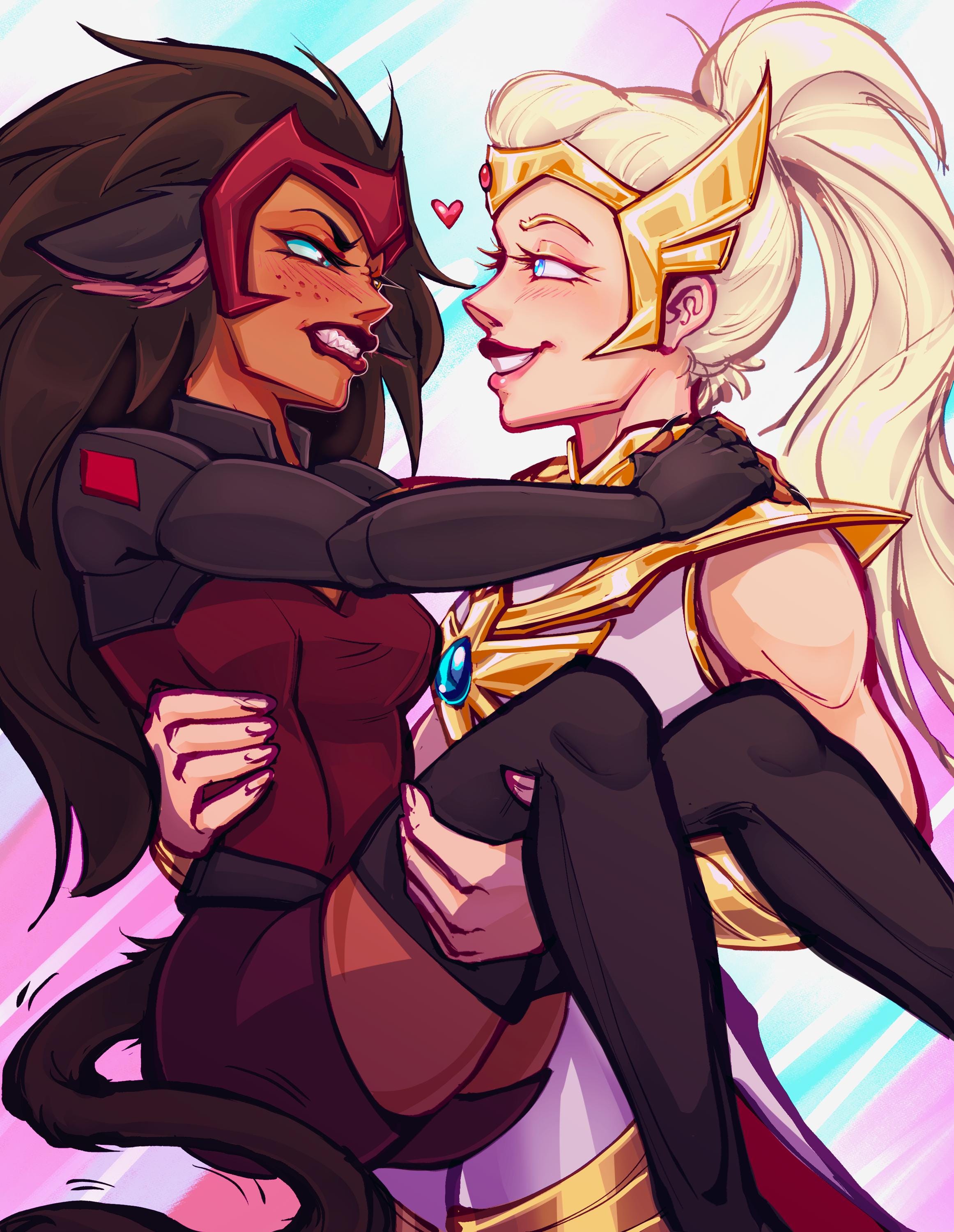 CATRADORA - Art Large Print - Catra, Adora, She Ra and the Princess of ...