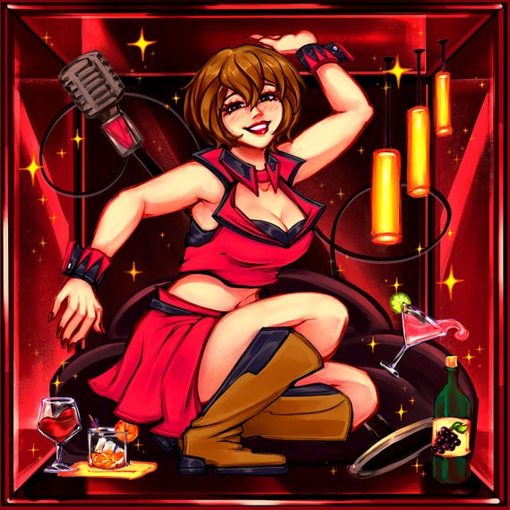 Meiko - Vocaloid Art Print (8x8 in) Square Print Satin Cardstock