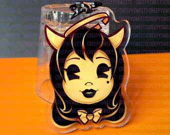 ALICE ANGEL- BATIM Keychain 2.5" Double-Sided Acrylic Charm (Bendy and the Ink Machine)