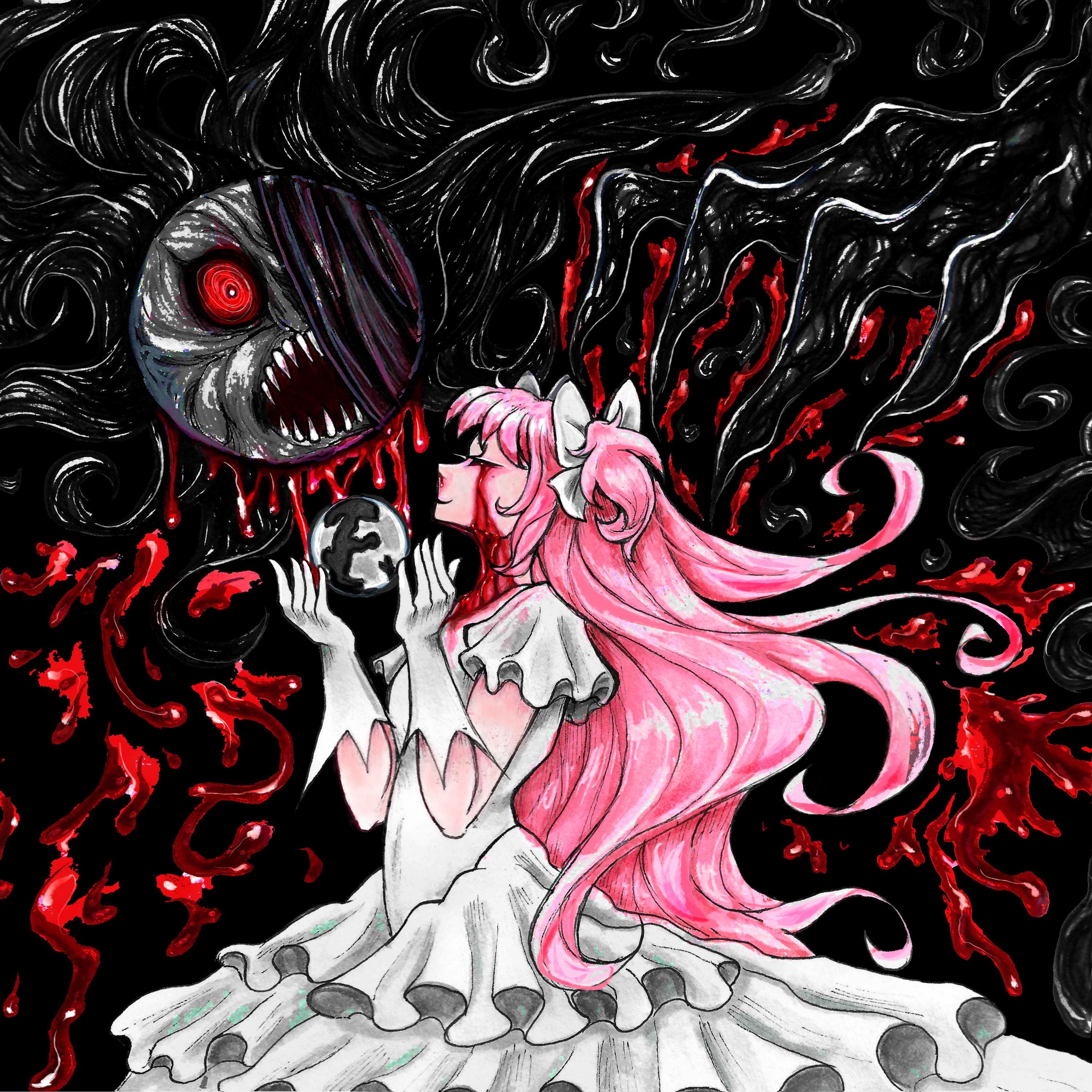 Madoka - Goretober Horror Art Print - Puella Magi Madoka Magica