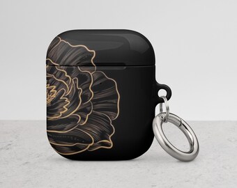 Matte Black AirPod Case Slim Protective AirPod Case With Keychain