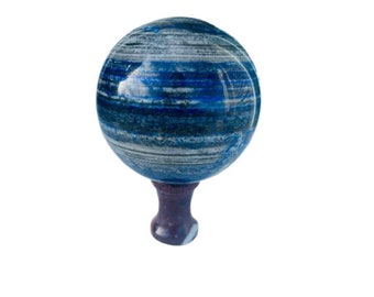 Lapis Lazuli Sphere: Natural Afghanistan Blue Stone (3.5-4 Inch)
