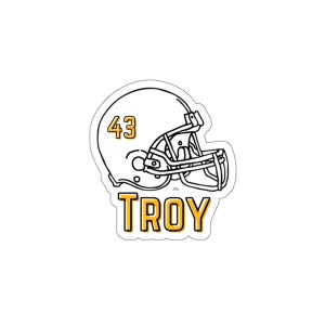 Adesivo per casco da football, adesivo per casco da football, adesivo con numero da football, adesivo per borraccia da football, adesivo personalizzato, adesivo per squadra NFL