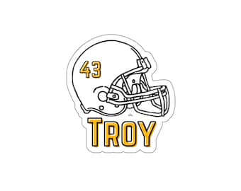 Sticker voetbalhelm, sticker voetbalhelm, sticker voetbalnummer, sticker voetbalfles, sticker aangepaste sticker, sticker NFL-team