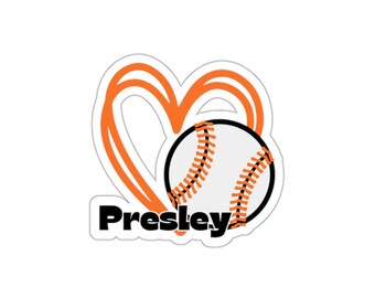 For the Love of Baseball: vinylsticker op maat