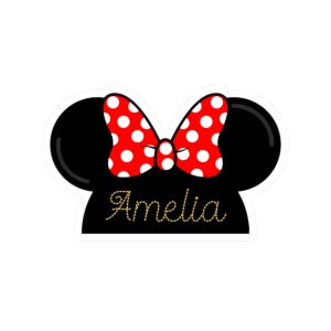 Classic Mouseketeer Embroidered Hat - Custom Sticker, Mickey Mouse Ear Hat, Disneyland Ear Hat, Tablet, Waterbottle, Minnie Mouse, Disney