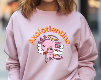 Axolotl T shirt, Anime Sweatshirt Axolotl, Axolotl Birthday Shirt, Axolotl Gifts, Animal Lover Sweatshirt, Cute Axolotl Shirt, Gifts for Her