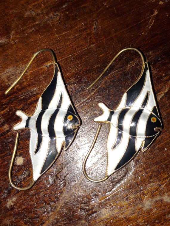 Vintage Saltwater Fish Earrings