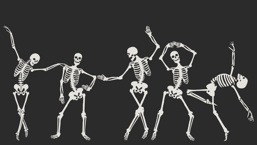 Skeleton Desktop Wallpaper - Etsy