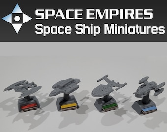 60-teilige Schiffsminiaturen mit Magnetständer - Space Empires 4X