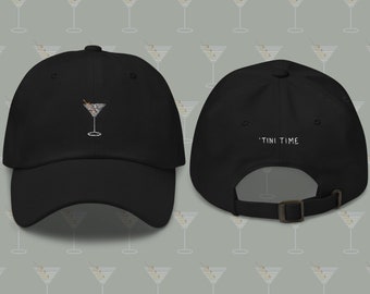Tini Time Dirty Martini Embroidered Unisex Hat