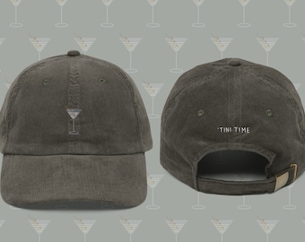 Tini Time Dirty Martini Vintage Corduroy Cap