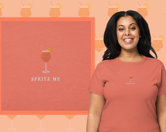 Spritz Me Aperol Spritz Embroidered Women’s Tee Shirt