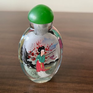 Japanese Reverse Painted Perfume Bottle - Etsy