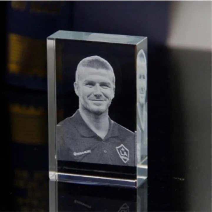 Custom Photo Crystal Glass Engraved Picture, Engraved Wedding