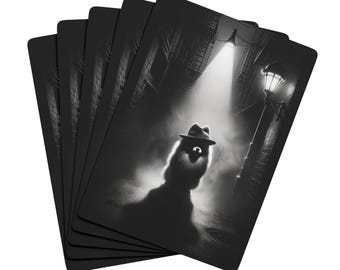 Naipes, diseño de Pomerania Noir, juegos de cartas divertidos, artículos para una noche de póquer, regalo para amantes de los perros, baraja de cartas única