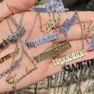 TS Inspired Necklace - Lover Folklore Reputation Evermore Fearless Eras Fan Gift