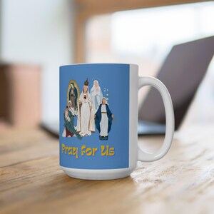 Virgin Mary Catholic Mug: Marian Apparitions, Religious Gift