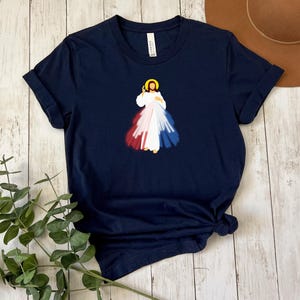 Divine Mercy T Shirt, Unisex Jersey Short Sleeve Tee, Jesus I Trust in You Tee, Catholic Shirt, Religious Clothing, Christian Apparel
