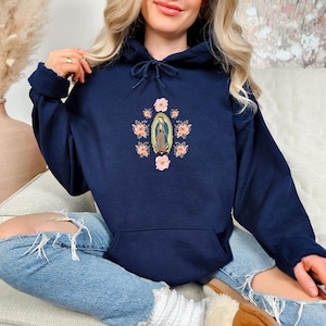 Our Lady of Guadalupe Hoodie: Catholic Religious Gift