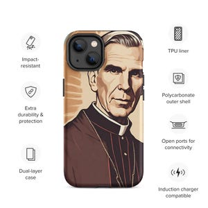 Bishop Fulton Sheen iPhone Case: Matte Catholic Phone Cover