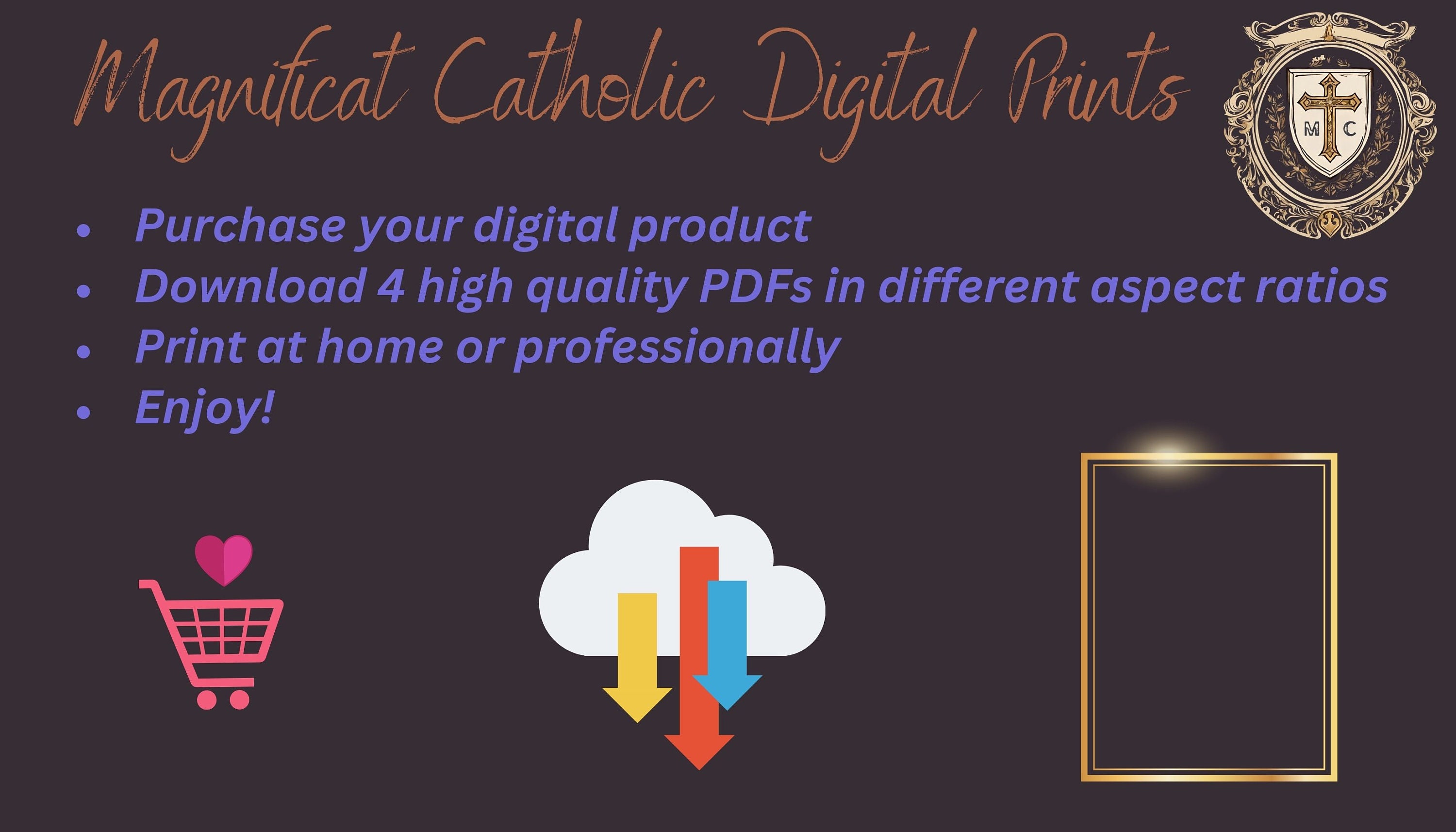 Virgin Mary Retro Catholic Printable, Instant Download, Retro Style ...